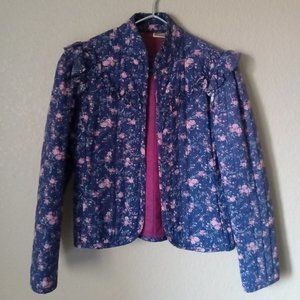 Gunne Sax Blue Floral Jacket